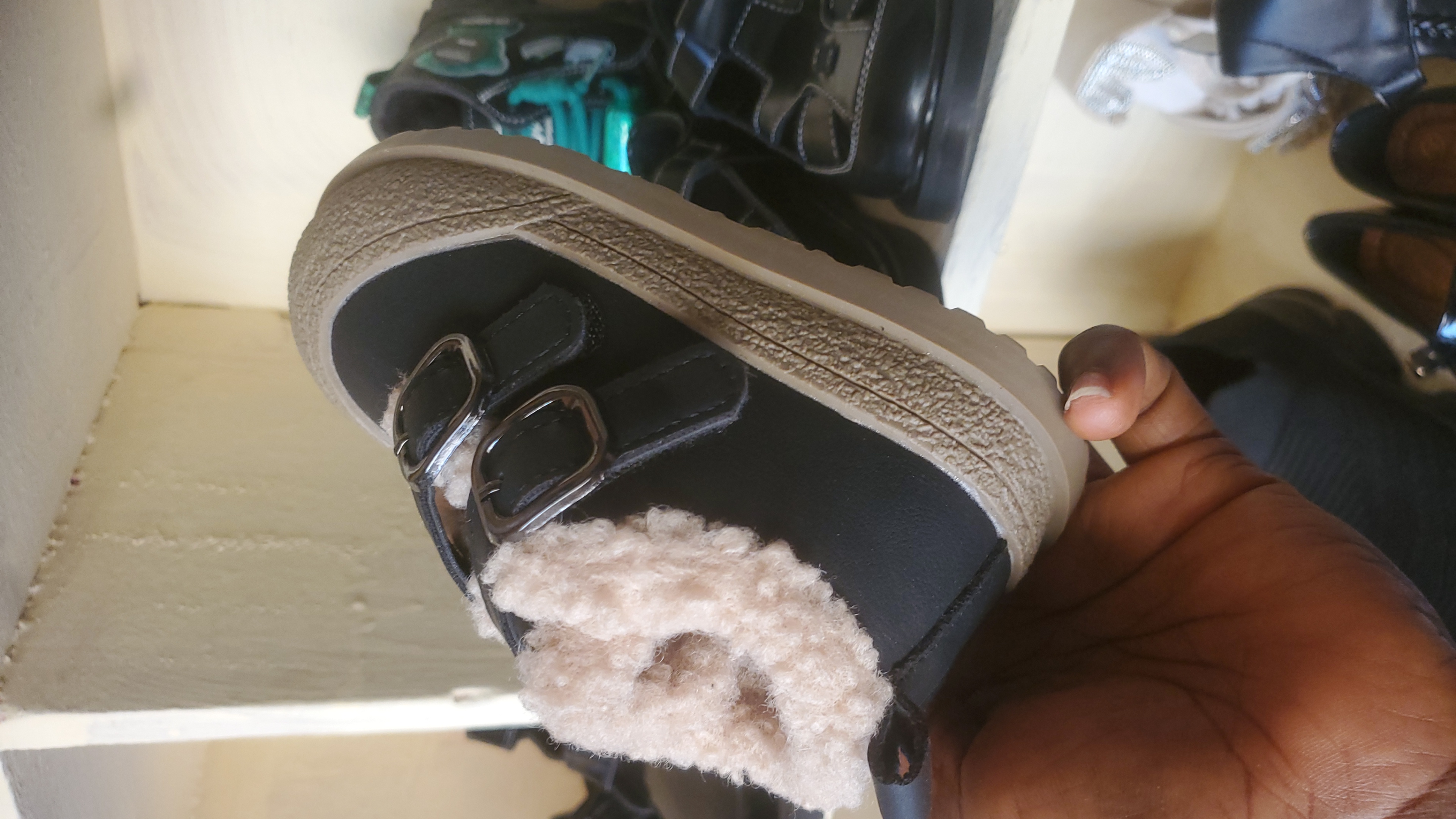 High-quality luxurious baby shoes.