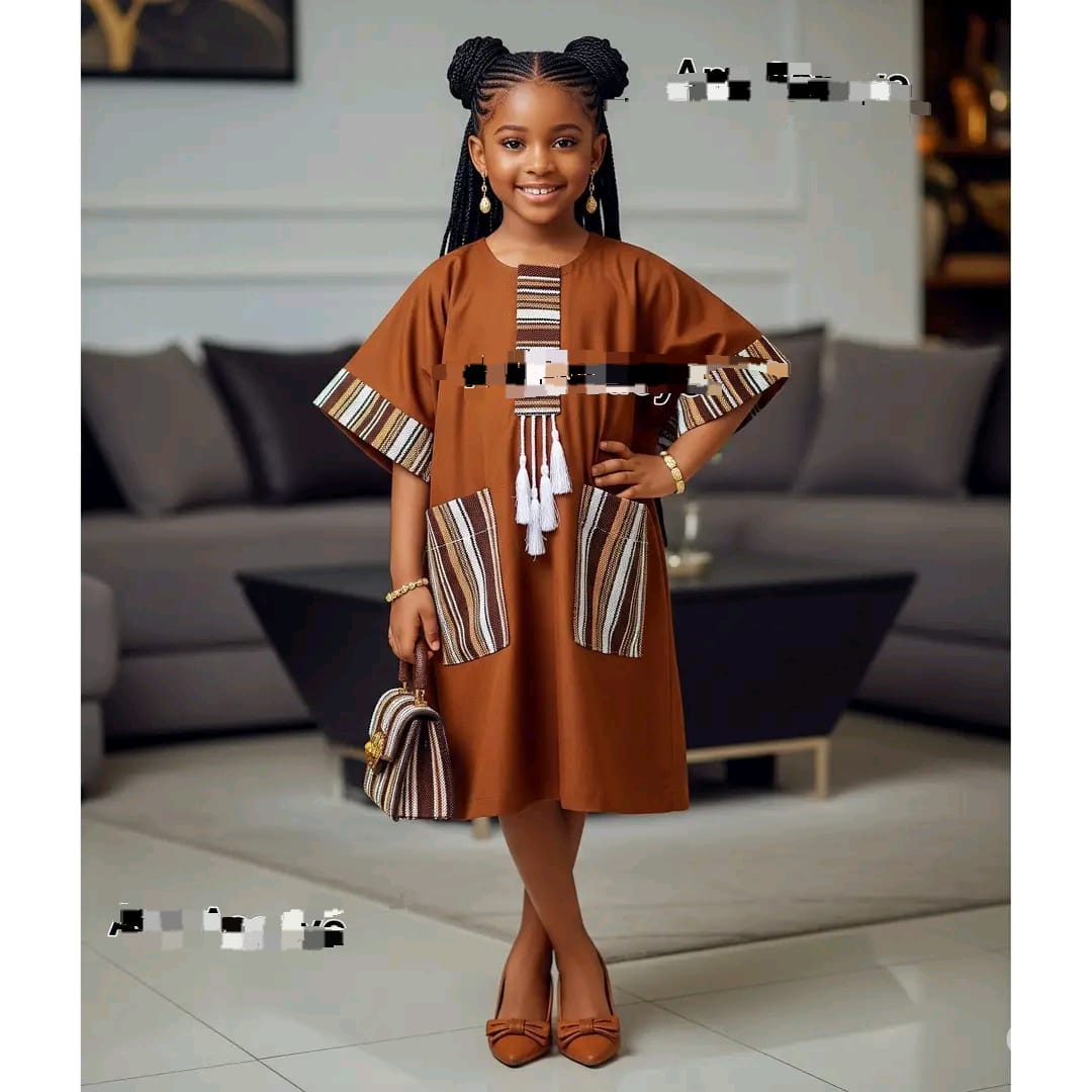 Kiddies free luxury native gown (Adunni set)