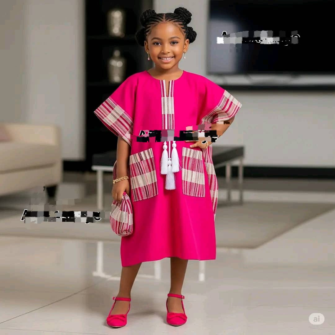 Kiddies free luxury native gown (Adunni set)
